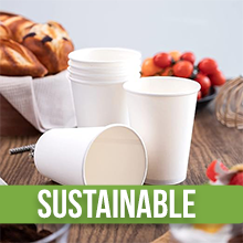 100 X 8oz Paper Cups, 270ml White Disposable Cups, Eco Friendly Paper Cups For Hot and Cold Drinks, Premium Disposable Coffee Cups for Your Home, Office, Café, Work, Parties or Outdoors