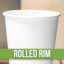 100 X 8oz Paper Cups, 270ml White Disposable Cups, Eco Friendly Paper Cups For Hot and Cold Drinks, Premium Disposable Coffee Cups for Your Home, Office, Café, Work, Parties or Outdoors