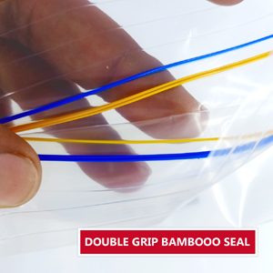 catiferous ziplock bag size double grip bamboo seal